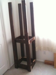 semi-finished aquarium rack tower #1 at www.ricknovy.com