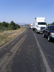 Freeway backup on I-17 due to an RV fire on www.ricknovy.com